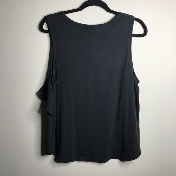 Who What Wear Ruffled Back Tank Blouse Large - Picture 5 of 5